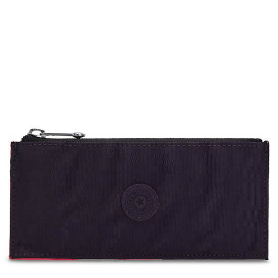 Kipling Brion Card Case Bags Pink Purple Block | AU 2049EB